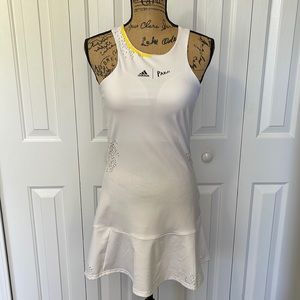 Adidas White Parley Cutout Tennis Dress
